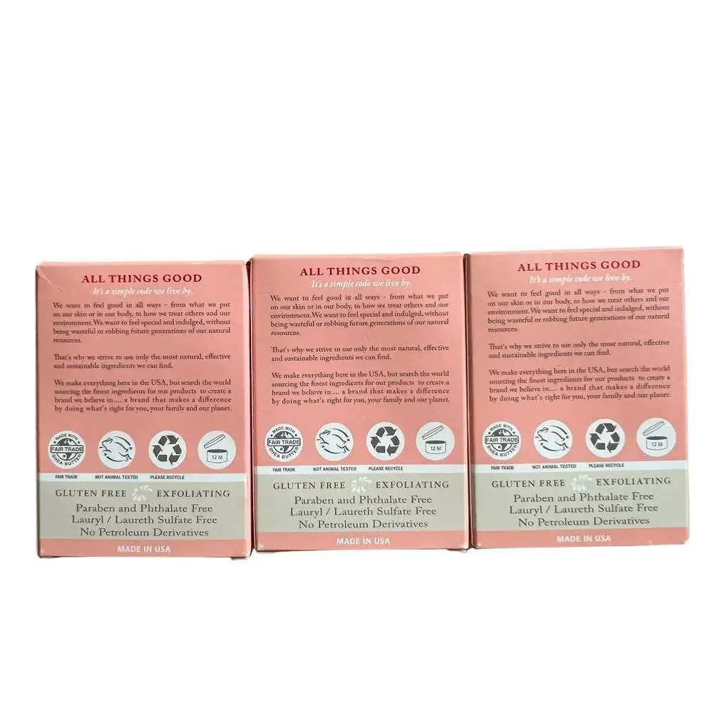 Lot 3 Dr. Woods, Exfoliating Bar Soap, English Rose , 5.25 oz (149 g)